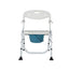 chaise de douche pliable avec toilettes et accoudoirs rabattables