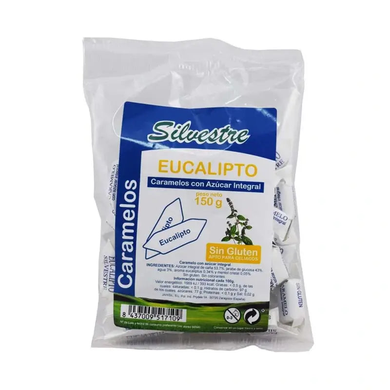Silvestre Eucalyptus Sucre de Canne 150Gr.