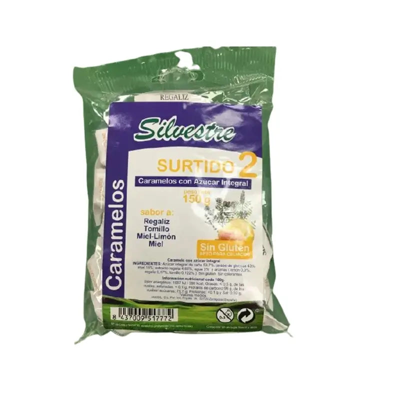 Silvestre Assorted Candies Nº2 Sugar Cane Sugar 150Gr.