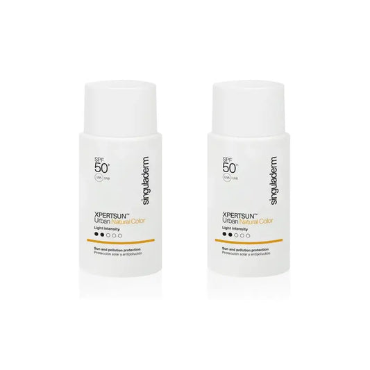 Singuladerm Xpertsun Spf50+ Urban Natural Colour Light Intensity, 2 unités