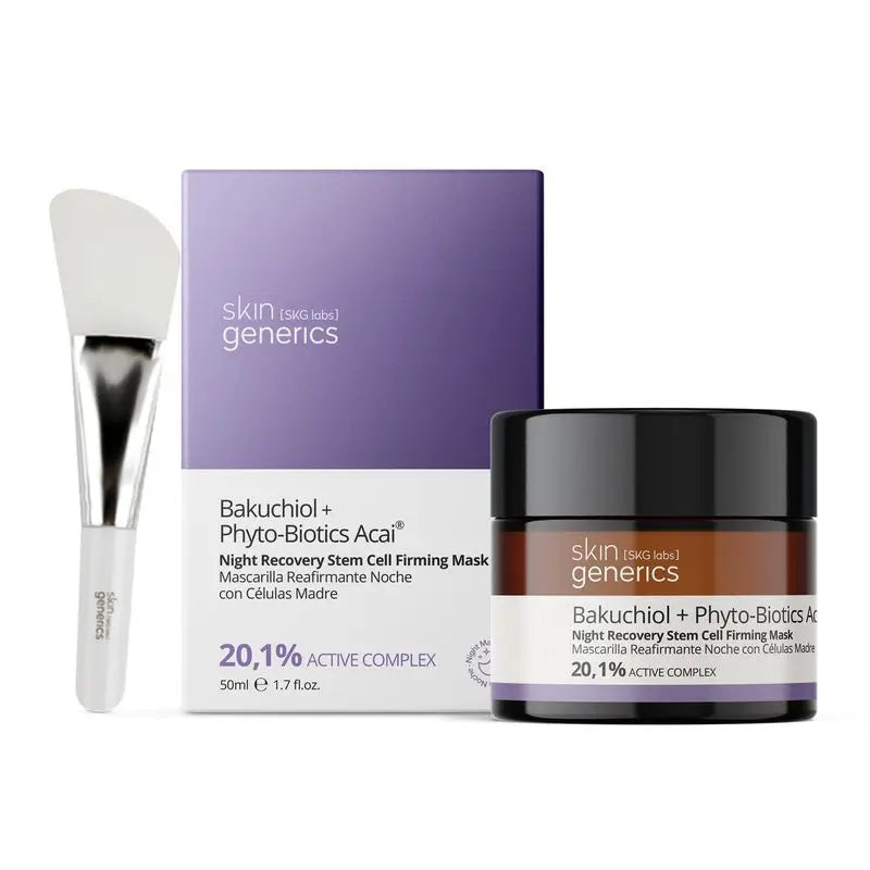 Skin Generics Night Recovery Stem Cell Firming Mask Bakuchiol + Phytobiotics Acai 20.1% Active Complex, 50 ml