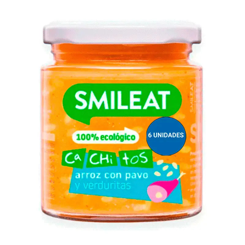Smileat Rice & Turkey Porridge with Vegetables, 6x230 Gr