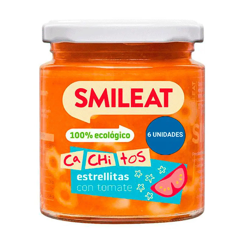 Smileat Small Jar With Tomato Pasta Chunks, Pack 6 x 230 Gr