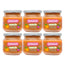 Smileat Organic Raspberry & Peach Fruit Jar, Pack 6 x 130 Gr