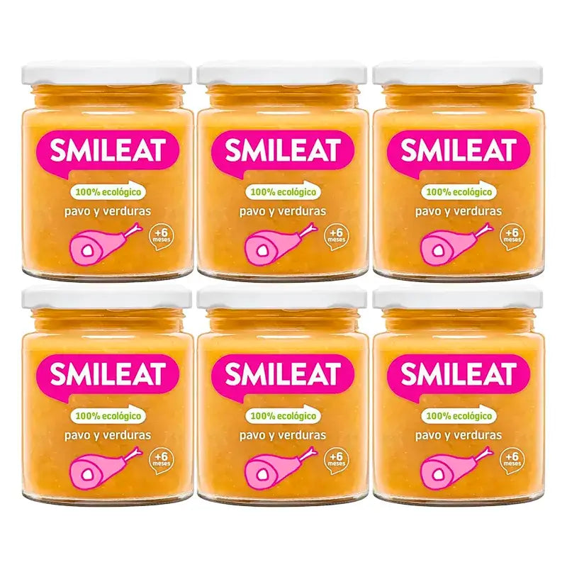 Smileat Tarte à la dinde et aux légumes, 6x230 Gr