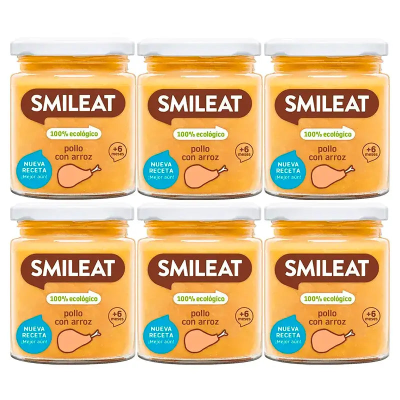 Smileat Poulet avec riz, 6x230 Gr