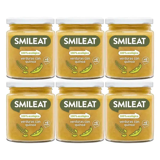 Smileat Snack aux légumes et au quinoa bio, 6x230g
