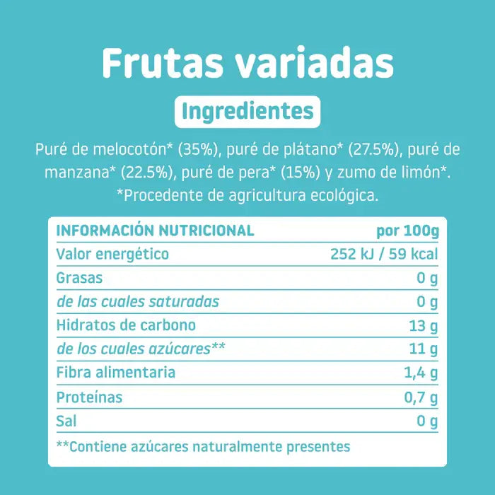 Smileat Pouch Fruits assortis, 100 grammes
