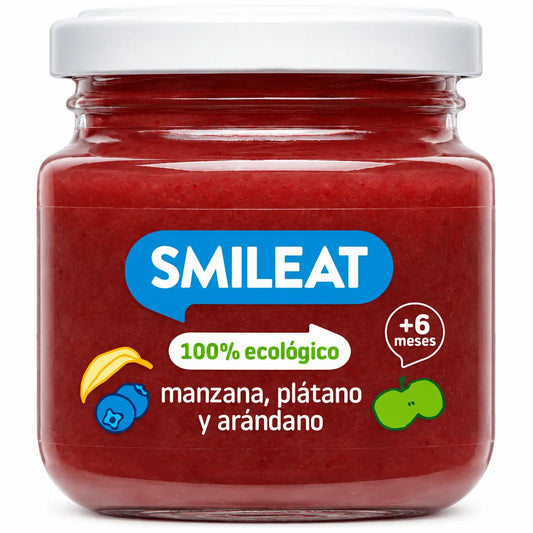 Smileat Pomme-Banane-Myrtille Eco Smileat, 130 grammes