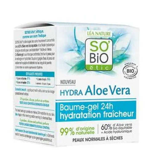So'Bio Etic Aloe Refreshing Facial Gel Balm 24H 50Ml. Bio