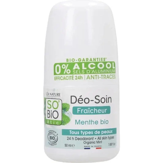 So'Bio Etic Deodorant Freshness 24H Mint Roll-On 50Ml.