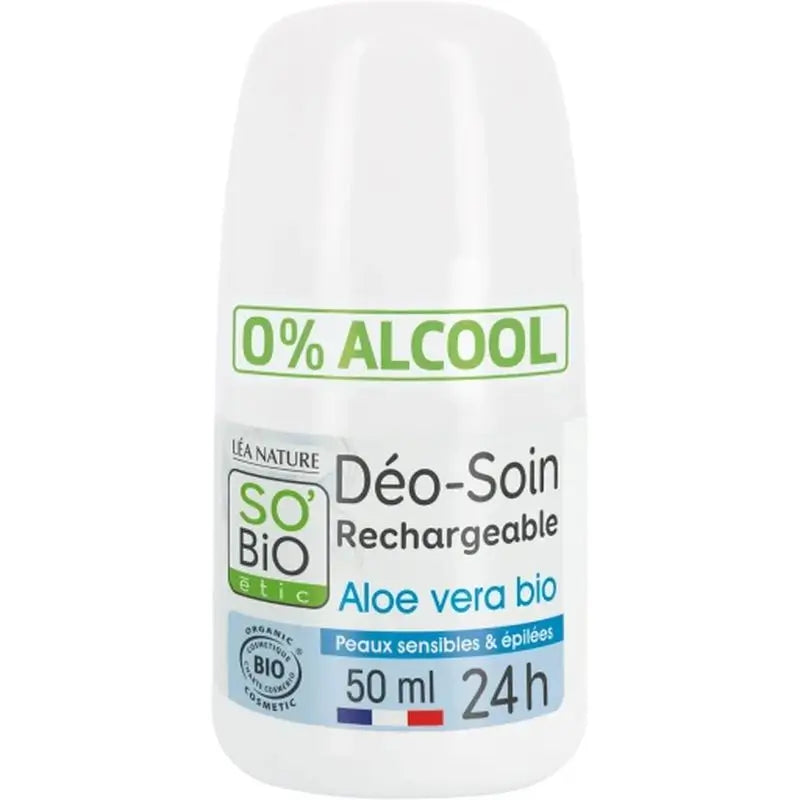 So'Bio Etic Deodorant Tolerance 24H Aloe Roll-On 50Ml.