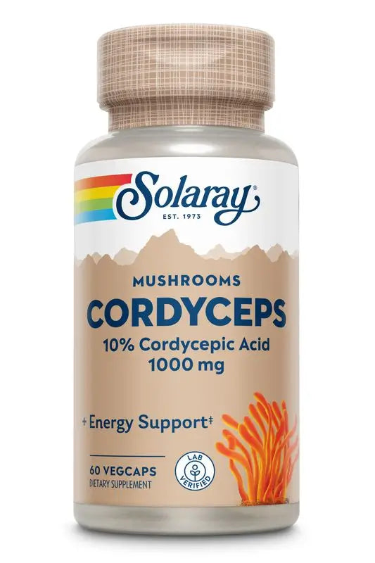 Solaray Cordyceps Extract 500 Mg, 60 Capsules
