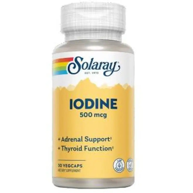 Solaray Iodine 500Mcg. 30 Capsulesveg