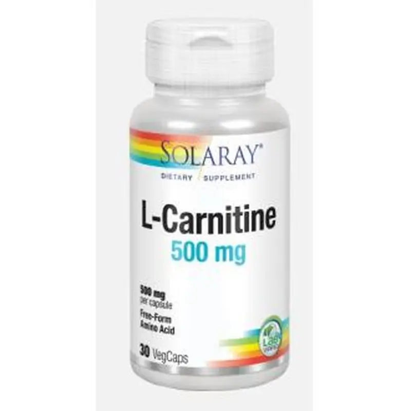 Solaray L-Carnitine 500Mg. 30 Capsules