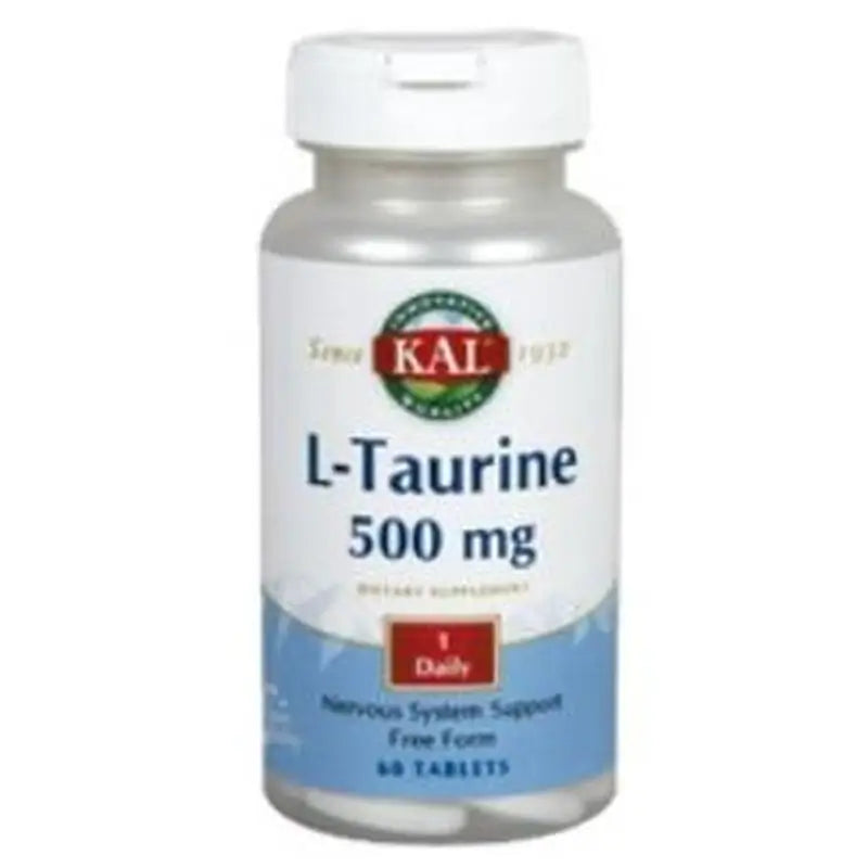 Solaray L-Taurine 500Mg. 60 Kal Capsules