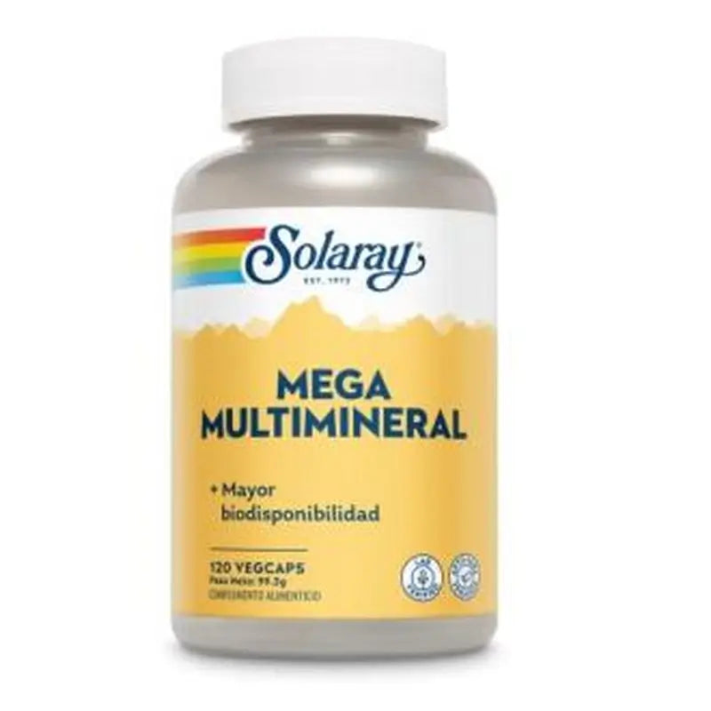 Solaray Mega Multi Mineral 120 Capsules