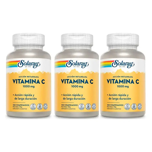 Solaray Vitamine C 1000 Mg. 3 x 100 Comp.