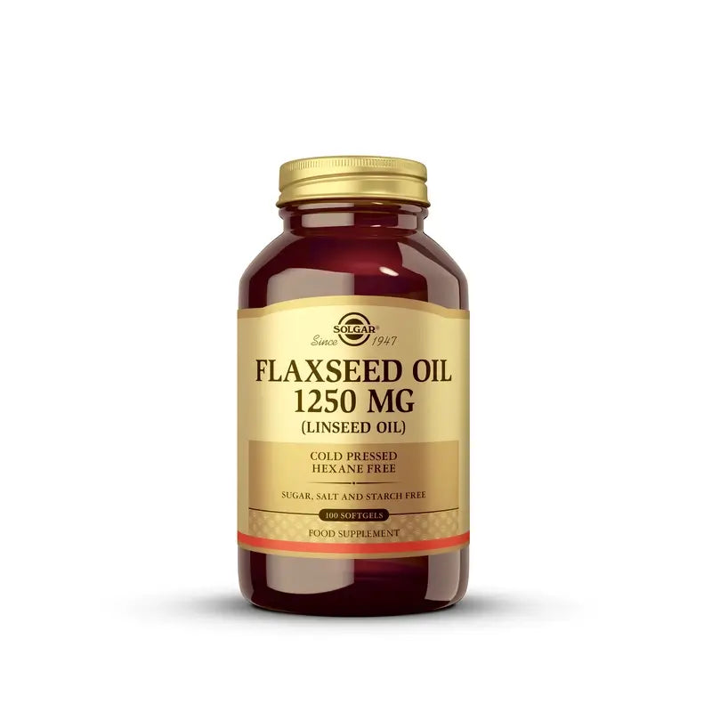 Solgar Flaxseed Oil, 100 Capsules