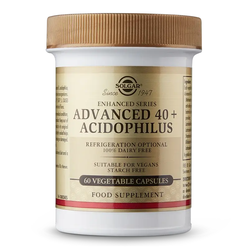 Solgar 40+ Acidophilus Advanced, 60 Capsules