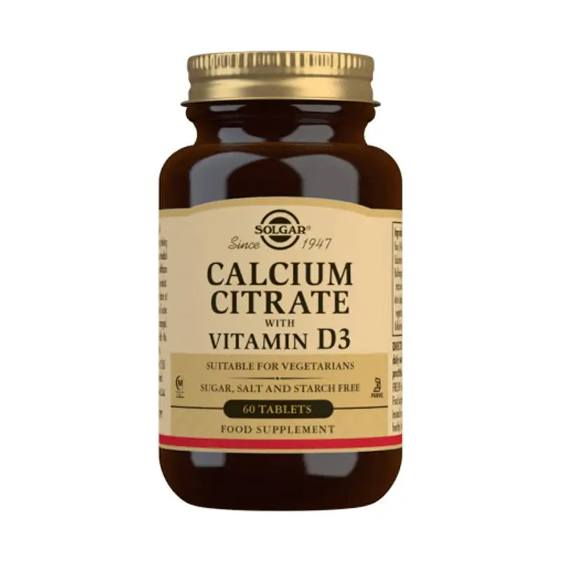 Solgar Calcium Citrate with Vitamin D 60 tablets