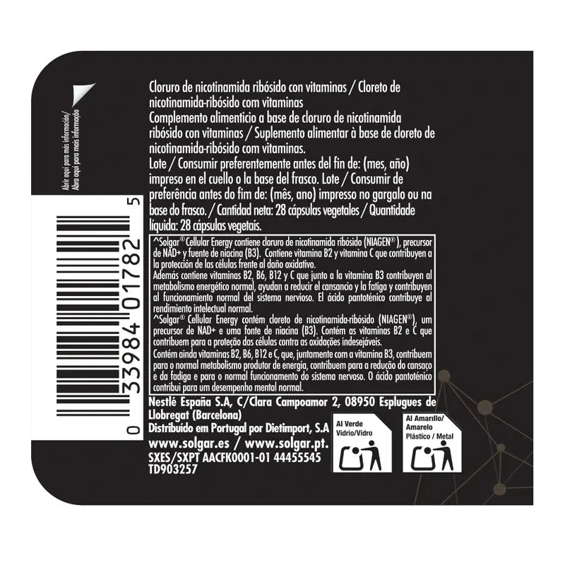 Solgar Cellular Energy, 28 Capsules