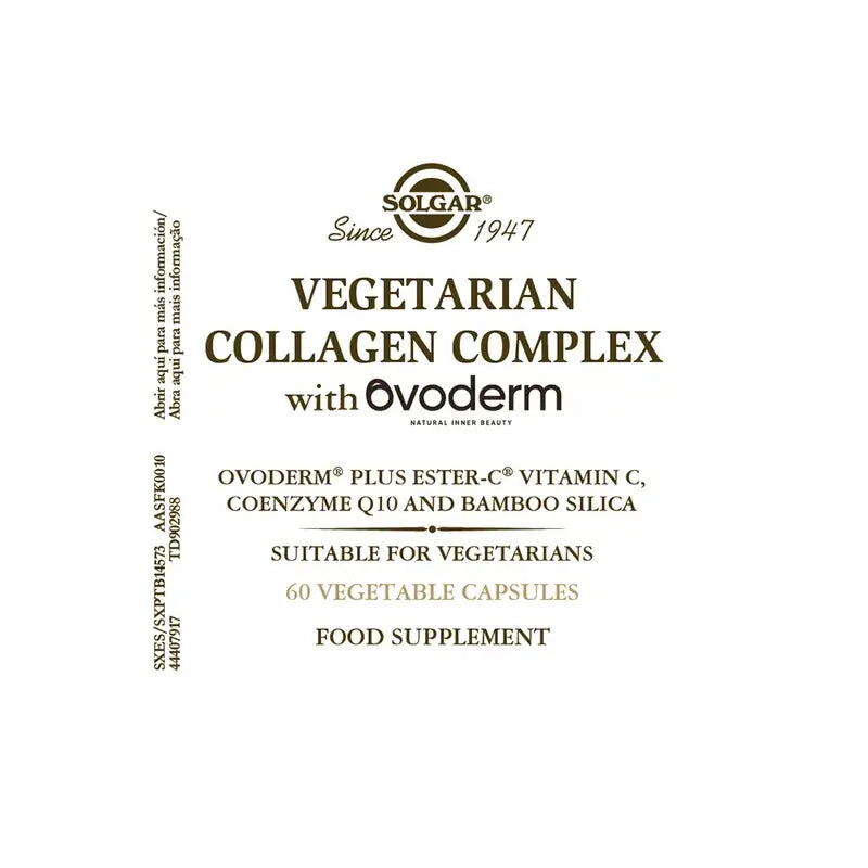 Solgar Vegetarian Collagen Ovoderm, 60 gélules végétales