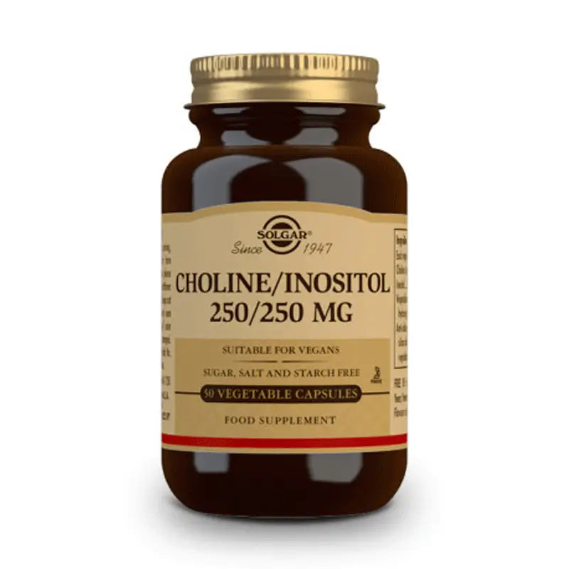 Solgar Choline/Inositol 250/250 mg 50 vegetarian capsules