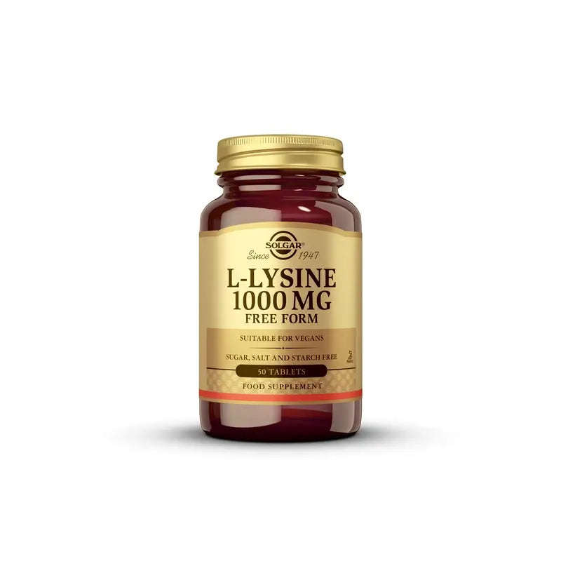 Solgar L-Lysine 1000mg, 50 Tablets