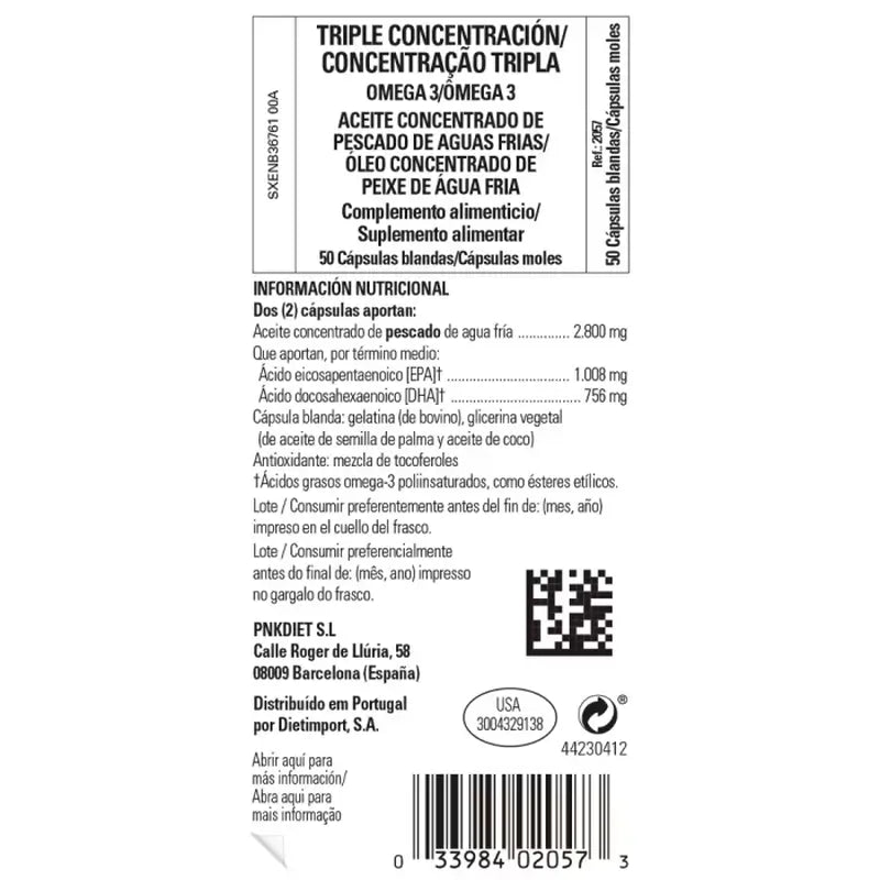 Solgar Omega-3 Triple Concentration, 100 gélules
