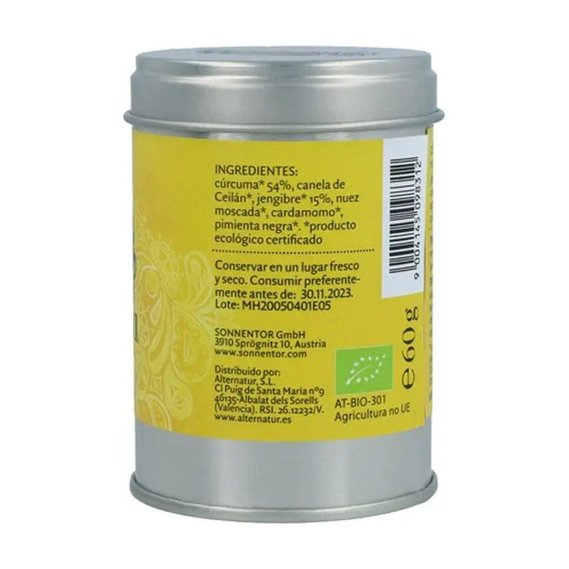 Sonnentor Curcuma Latte Ginger Golden Milk 60Gr. Bio