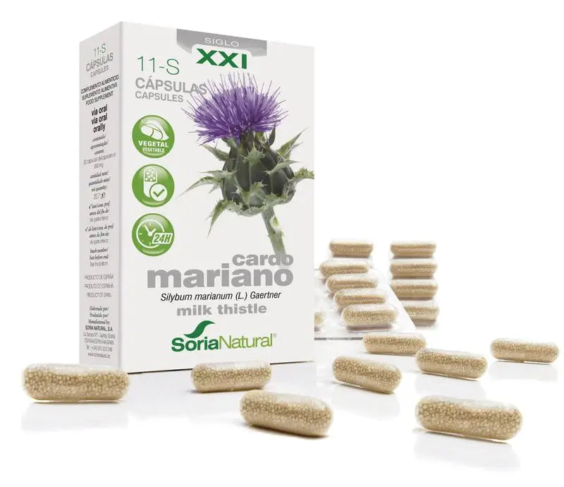Soria Natural 11-S Milk Thistle, 30 Capsules
