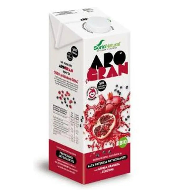 Soria Natural Arogran Rice Drink With Aronia Pomegranate 1Lt 6Ud