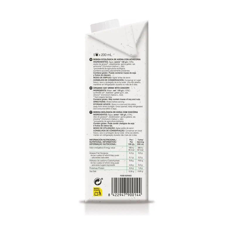 Soria Natural Boisson végétale à l'avoine pour les os, 6 x 1 L