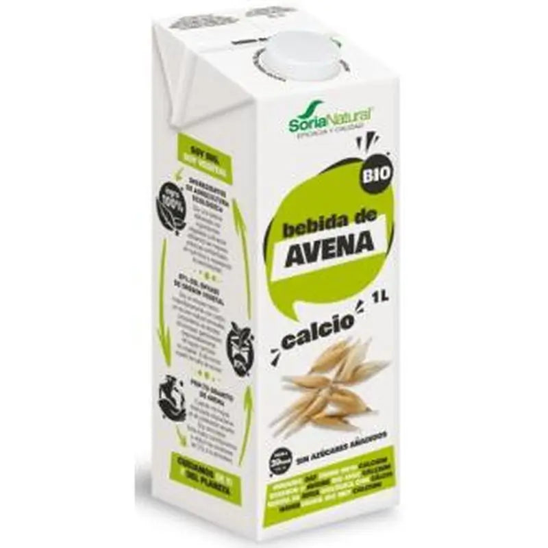Soria Natural Oatmeal Vegetable Drink With Algae-Calcium 1Lt 6Uds.