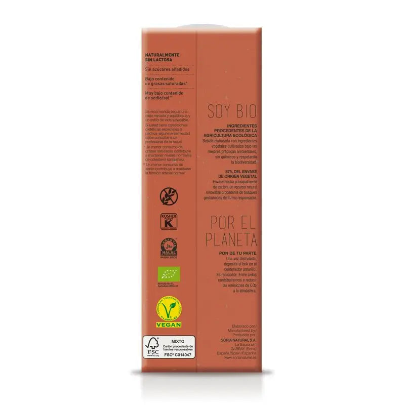 Soria Natural Flax Vegetable Drink 1Lt 6Pcs. Bio S/A