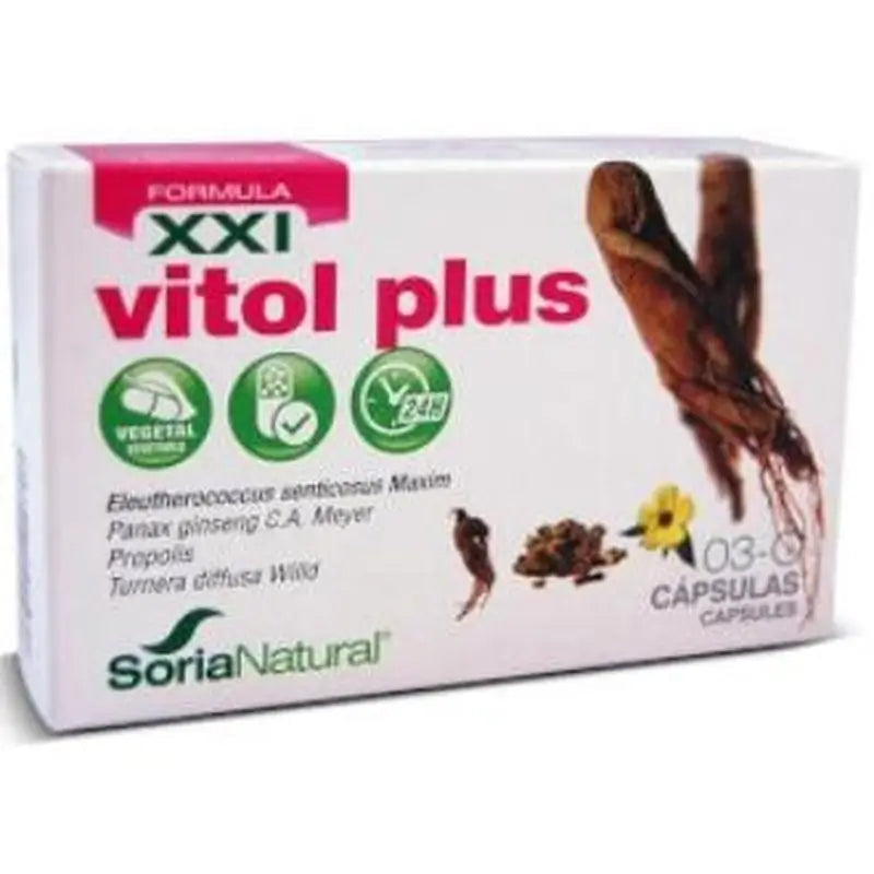 Soria Natural Capsulesc 03 Vitol Plus Xxi 30 capsules