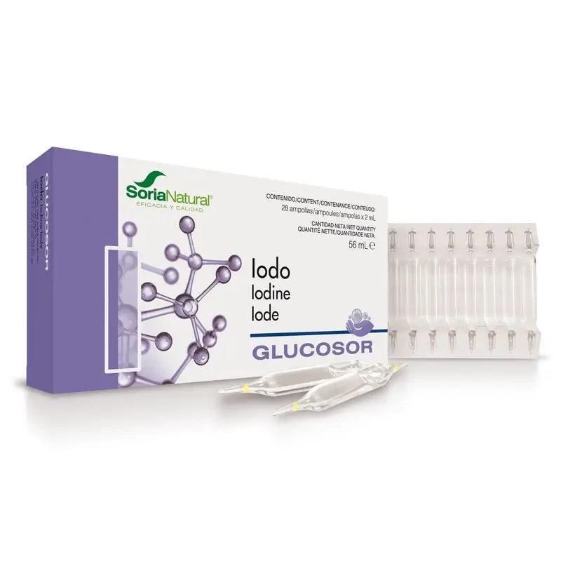 Soria Natural Glucosor Iodine , 28 ampoules of 2 ml