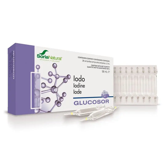 Soria Natural Glucosor Iodine , 28 ampoules of 2 ml
