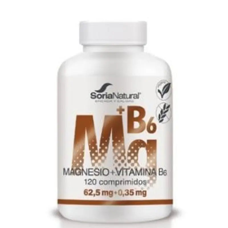Soria Natural Magnesium+Vit B6 Sustained Release 1550Mg 120Com