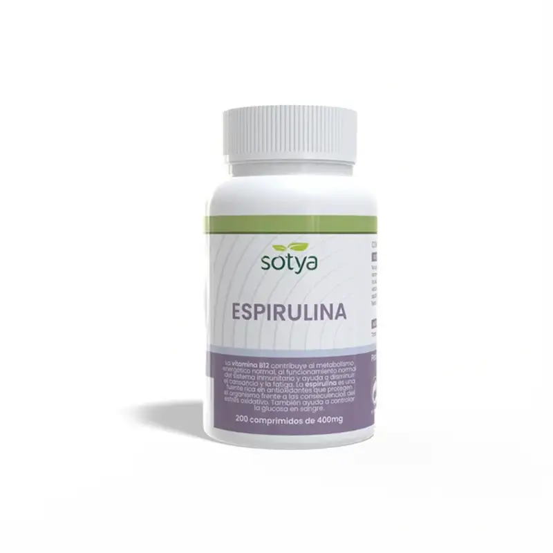Sotya Spiruline + B12 400 Mg , 200 gélules