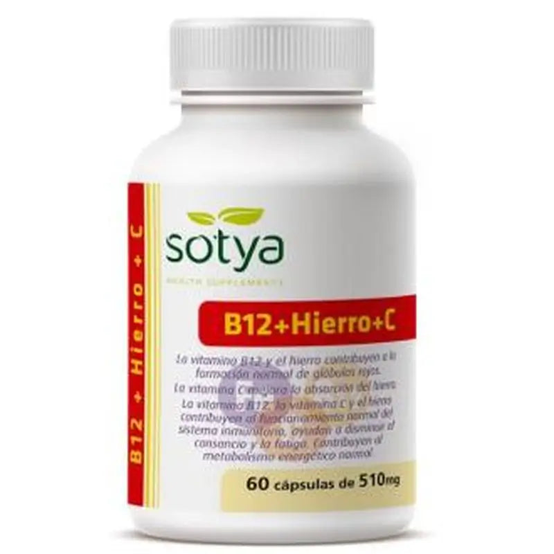 Sotya Vit B12 + Iron + Vit C 60 Capsules