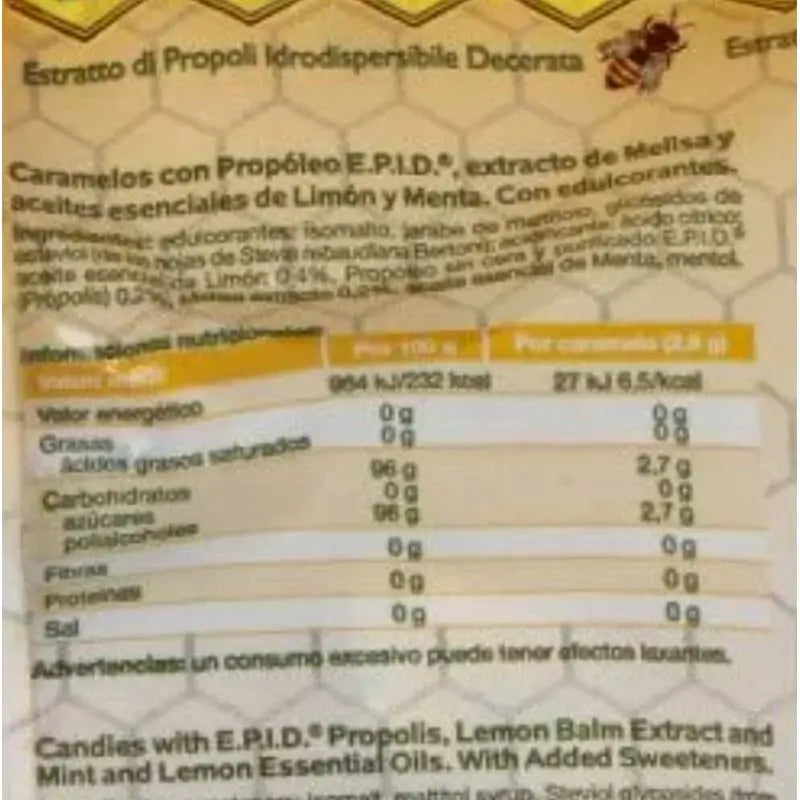 Specchiasol Epid Bonbons au citron, à la menthe et à la mélisse 24pcs.