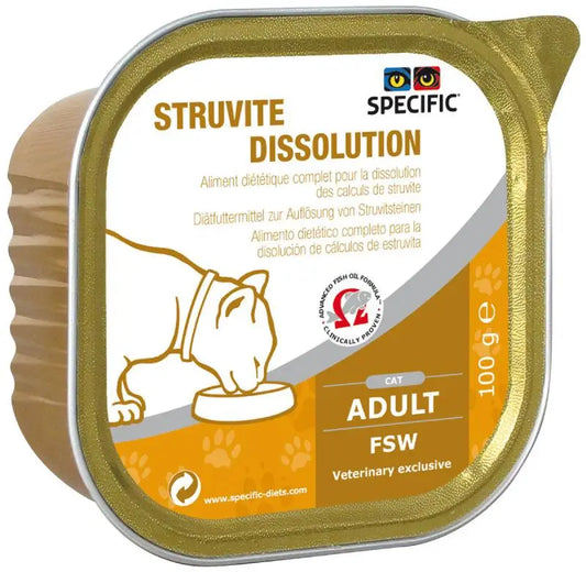 Specific Feline Adult Fsw Struvite Dissolution Box, 7X100 gr, wet cat food