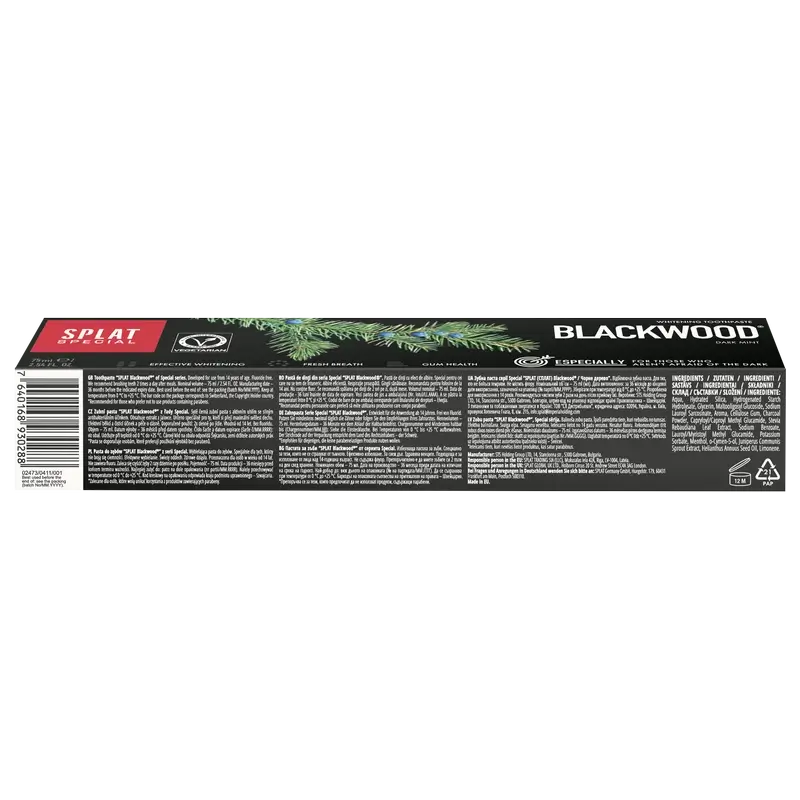 Splat Special Blackwood Dentifrice, 75 ml