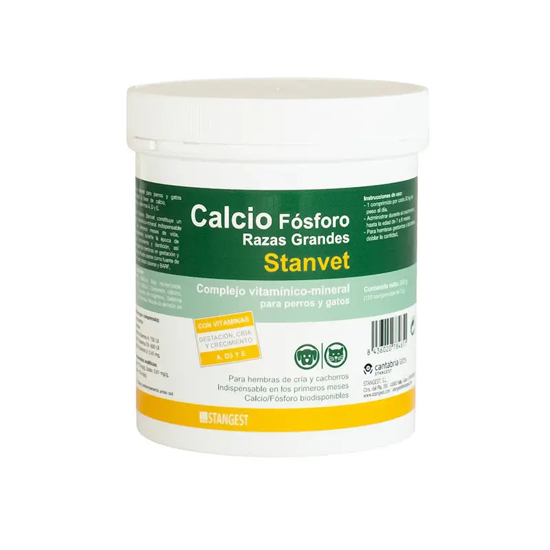 Stangest Calcium/Phosphorus Large Breed, 120 Tablets