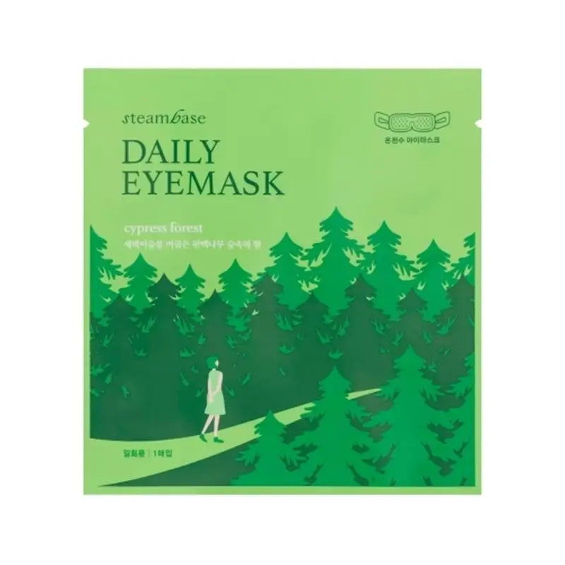 Steambase Masque quotidien pour les yeux Forêt de cyprès , 1 pc