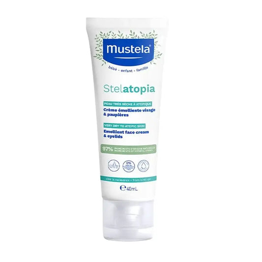 Mustela Stelatopia Crème émolliente pour le visage, 40 ml