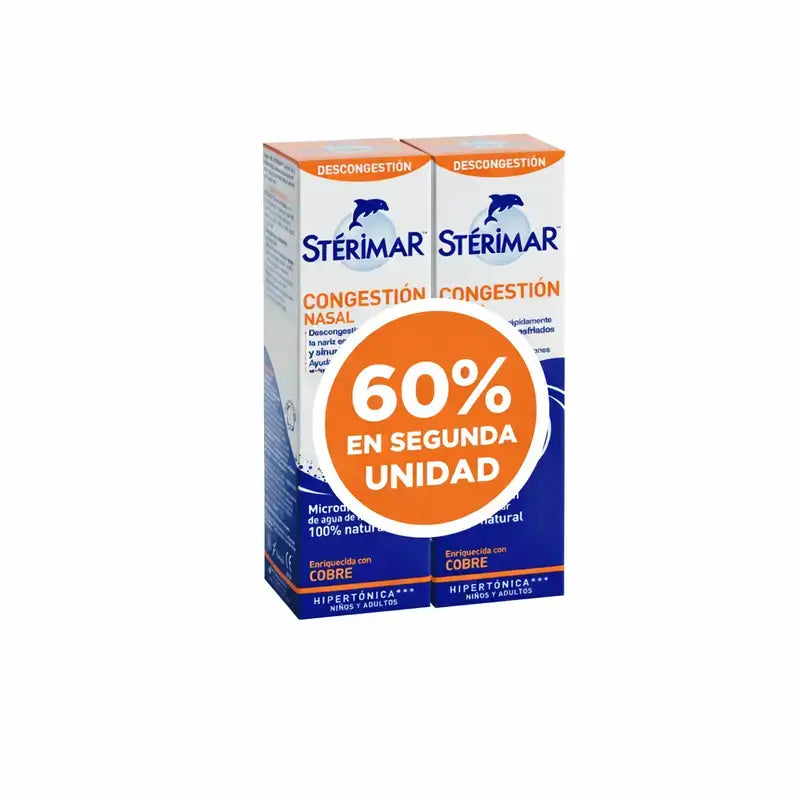 Sterimar Hyb, Pack 60 % gratuit sur la 2e unité, 100 + 100 ml