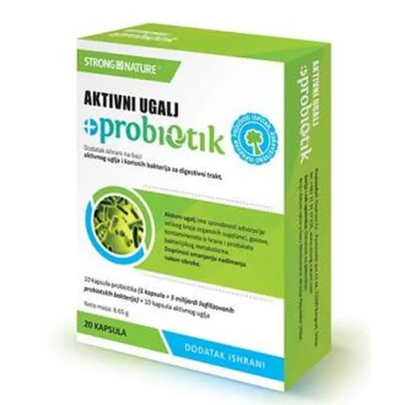 Strong Nature Active Carbon + Probiotic 10+10 Capsules